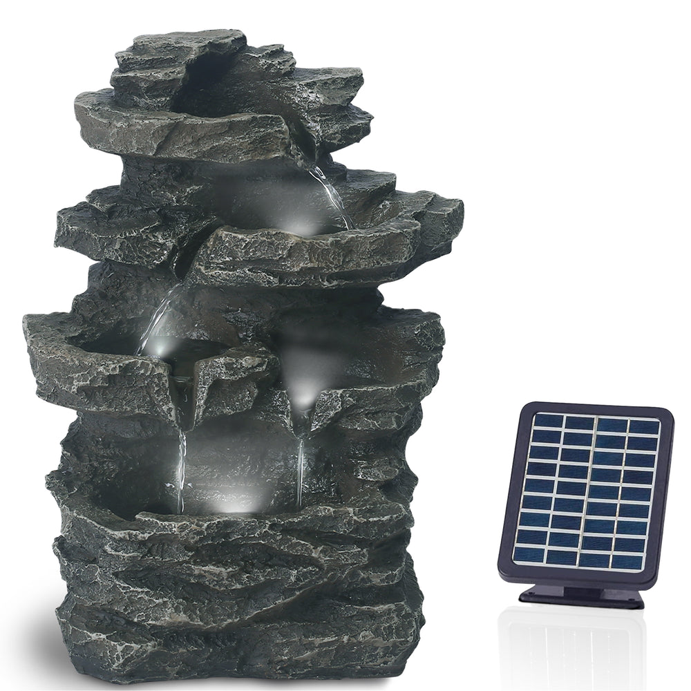 Bloomida Victoria Fall - solar garden fountain with LED lighting 